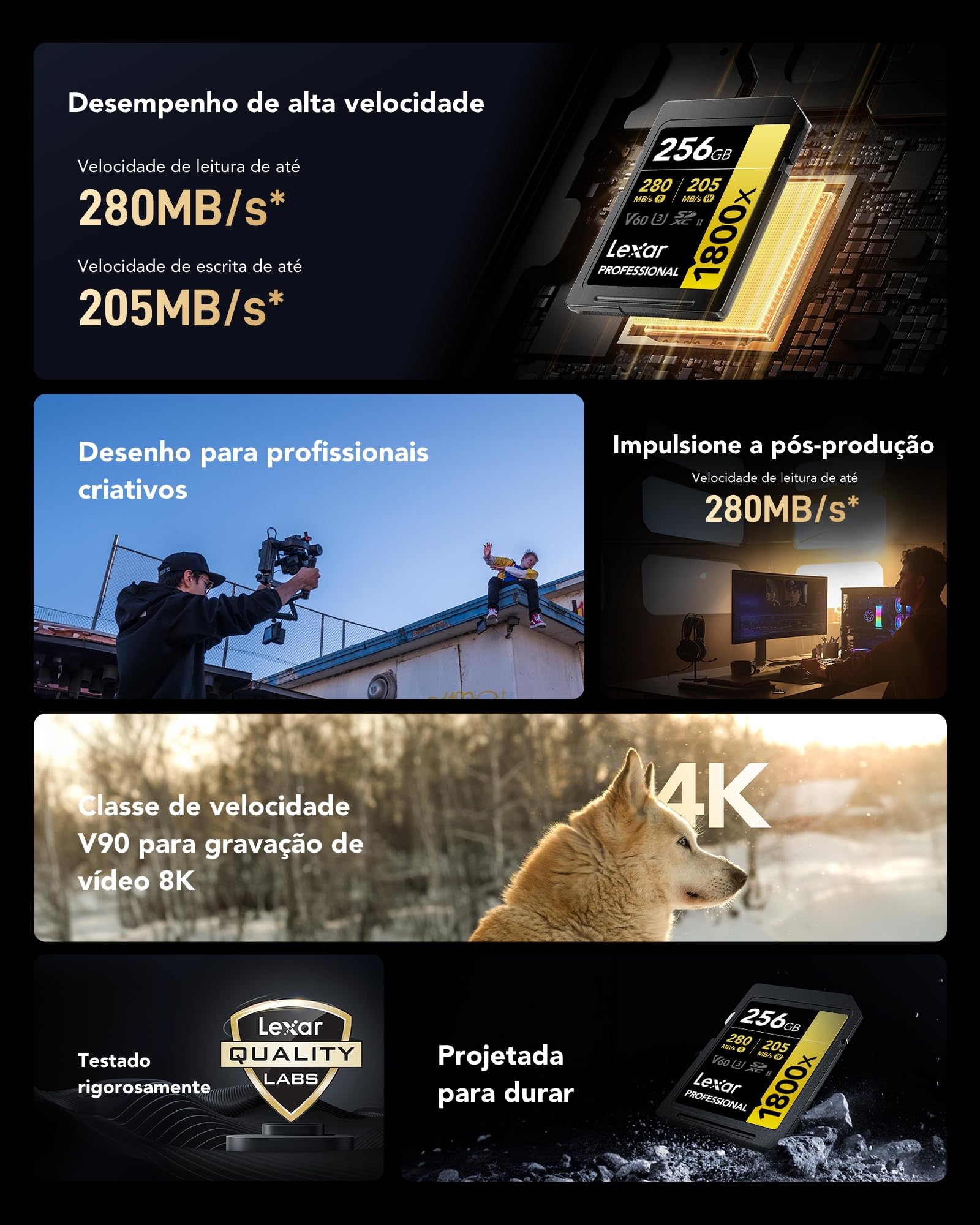 lexar-professional-gold-sdxc-256gb-1800x-uhs-ii-v60-4k image 7