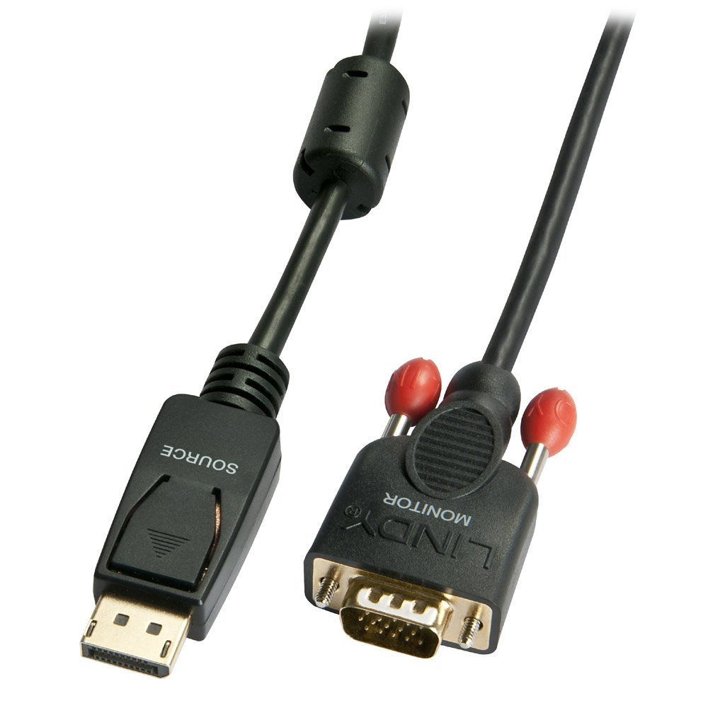 lindy-cavo-adattatore-displayport-a-vga-3-m-black-line image 2