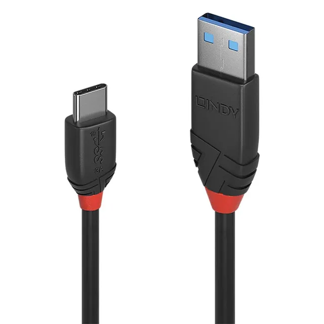 lindy-black-line-cavo-usb-3-1-tipo-c-a-a-3a-1-5m image 1