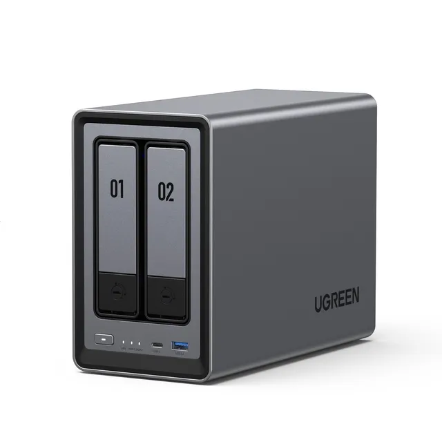 ugreen-nasync-dxp2800-nas-2-vani-intel-n100-2-5gbe-8gb-ddr5-senza-hdd image 1