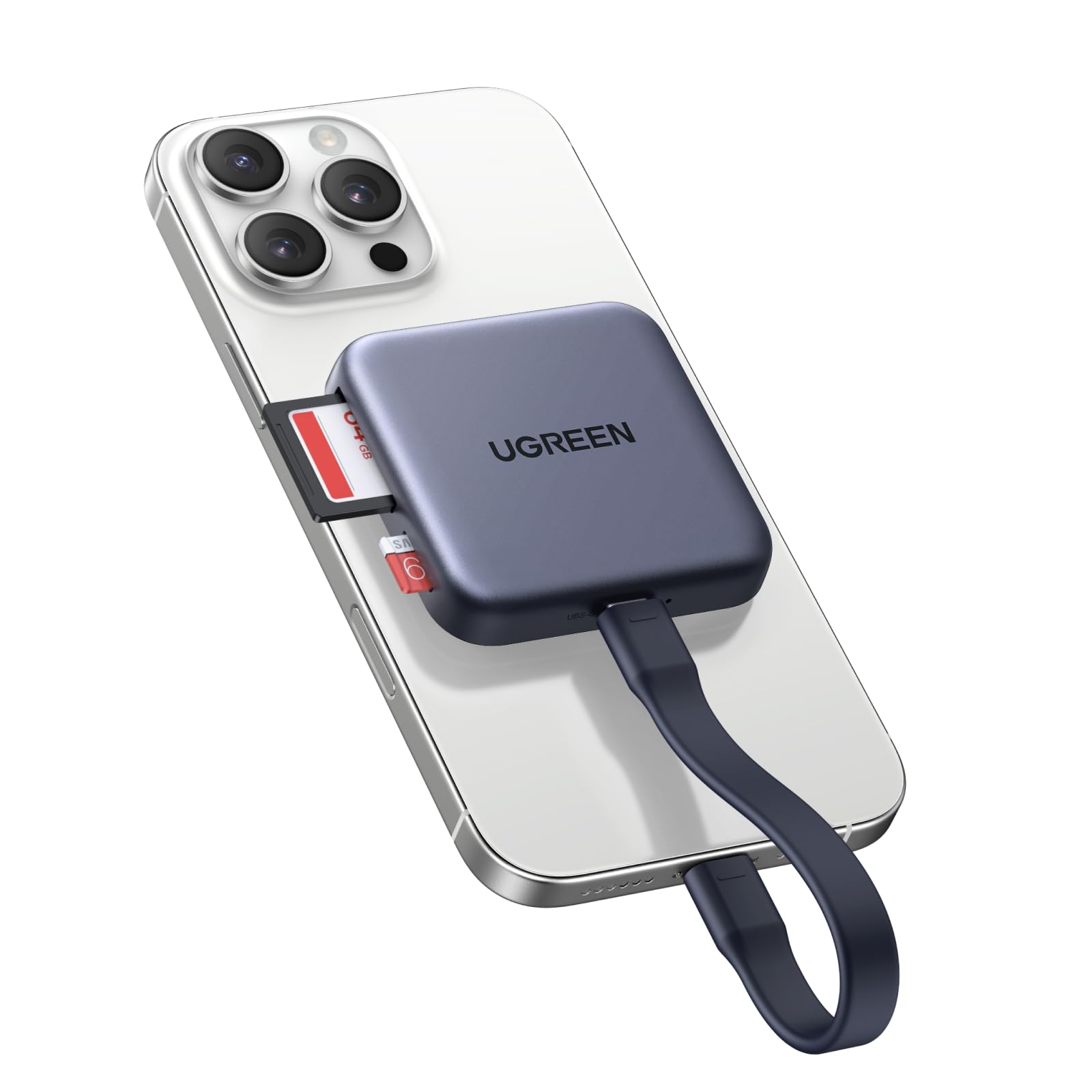 ugreen-lettore-schede-sd-4-0-uhs-ii-usb-c-magnetico-312mb-s-pd-100w-alluminio image 1