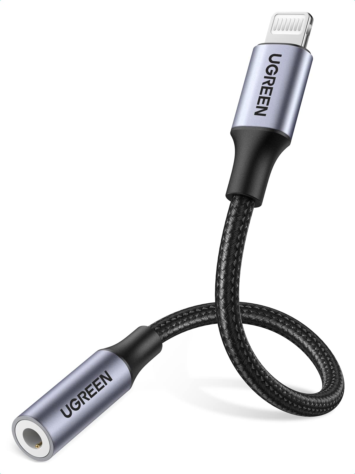 ugreen-adattatore-lightning-a-jack-3-5mm-certificato-mfi-grigio image 1