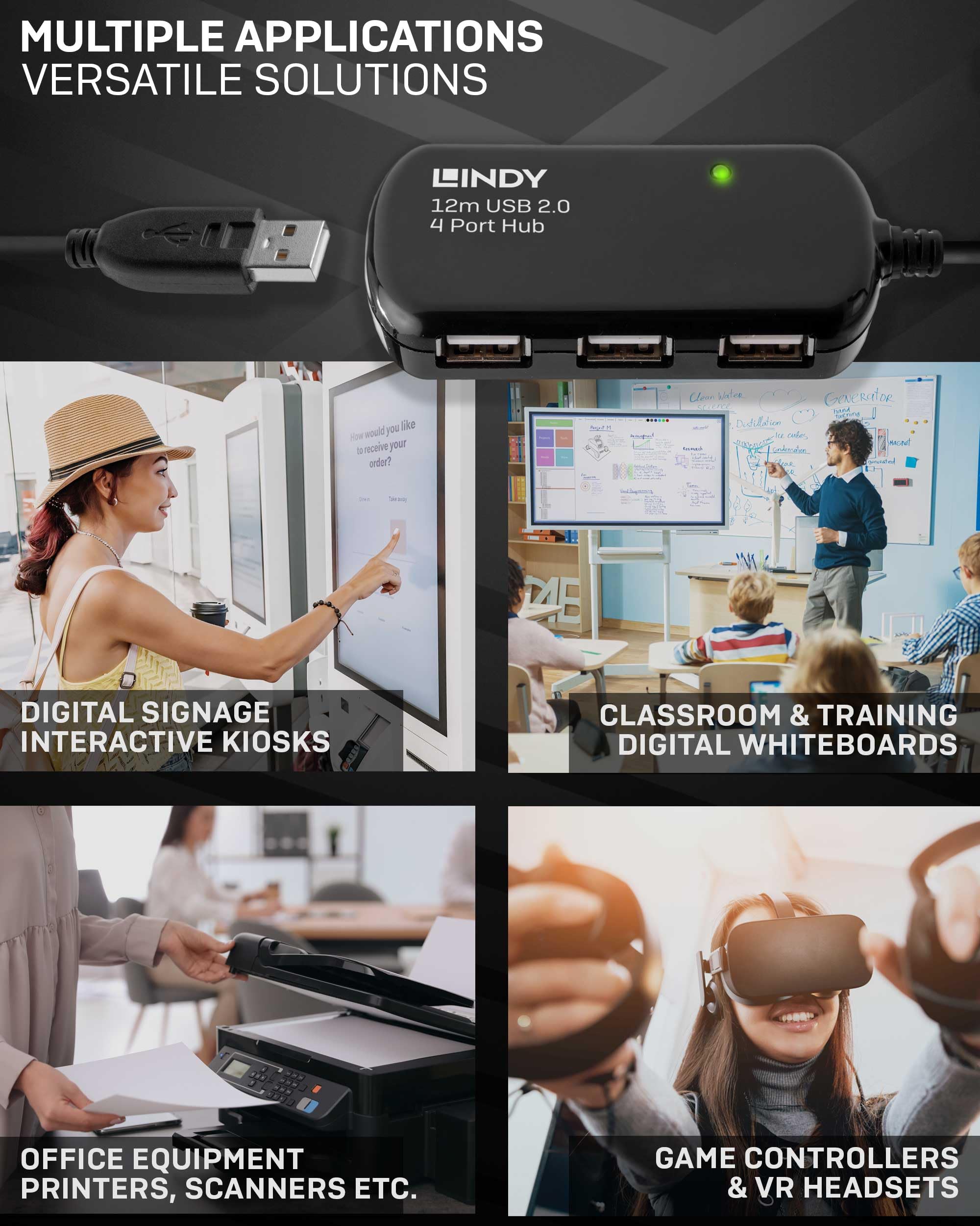 lindy-42783-prolunga-attiva-usb-2-0-con-hub-pro-12m image 4