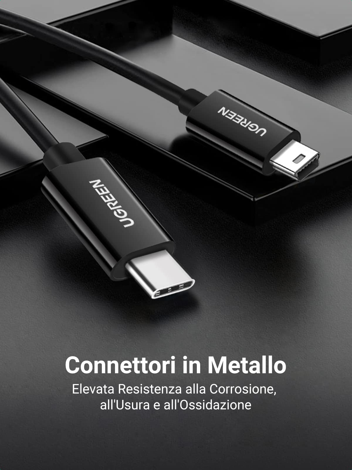 ugreen-cavo-usb-c-a-mini-usb-b-5-pin-1m image 6