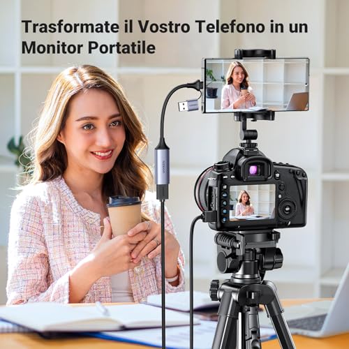 ugreen-scheda-di-acquisizione-video-hdmi-4k60hz-a-usb-c-registrazione-1080p30 image 8