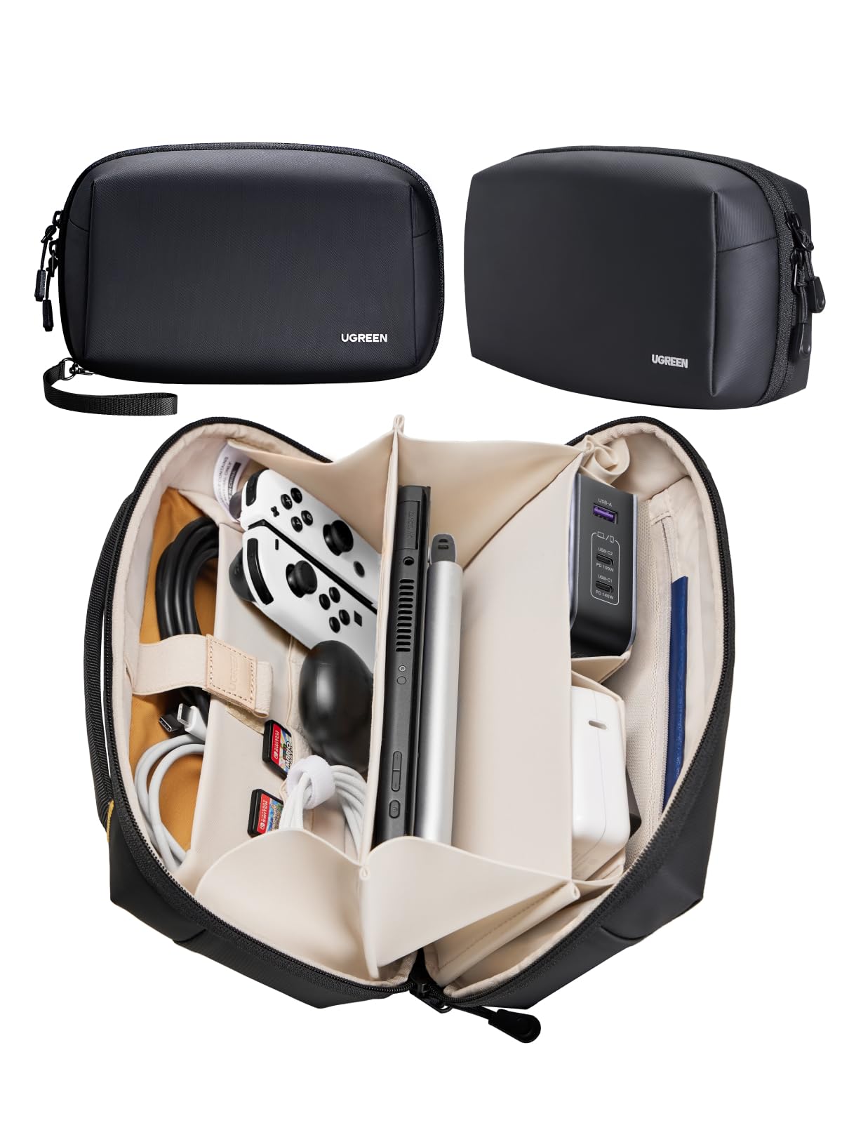 ugreen-borsa-organizer-cavi-elettronici-da-viaggio-27x17x8cm-impermeabile image 3