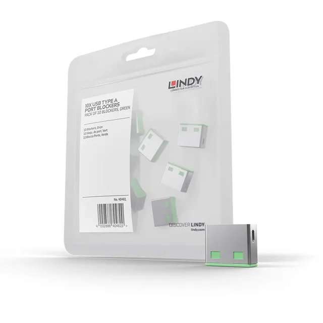 lindy-blocco-porte-usb-verde-pro-series-serrature-addizionali image 1