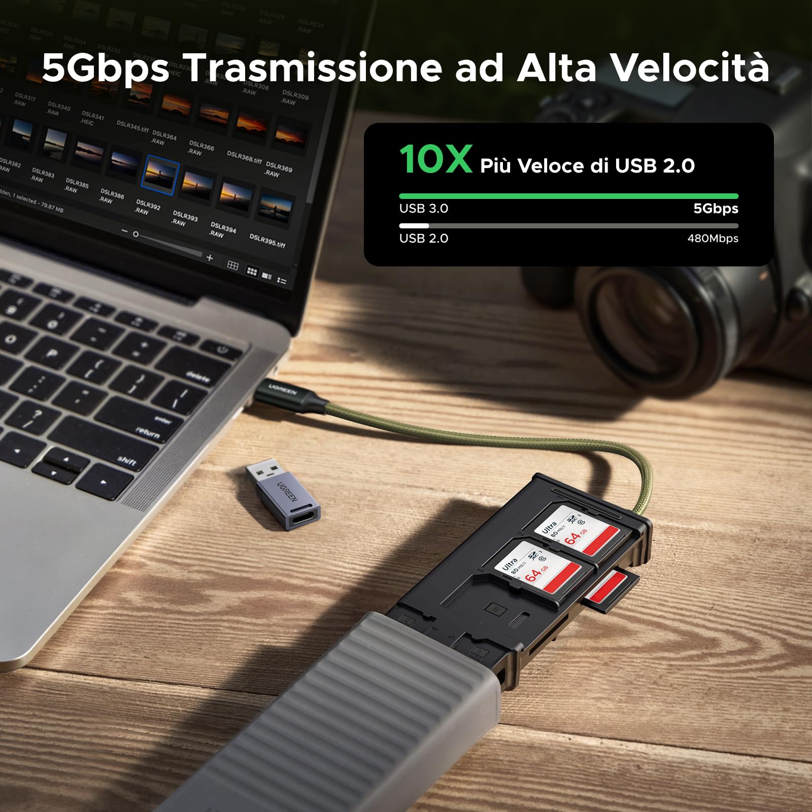 ugreen-lettore-schede-sd-tf-usb-c-usb-a-170mb-s-con-custodia-porta-schede image 5