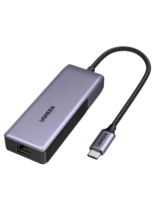 ugreen-adattatore-rete-usb-c-ethernet-rj45-5-gigabit-thunderbolt-3-2-gen-2-in-al image 1