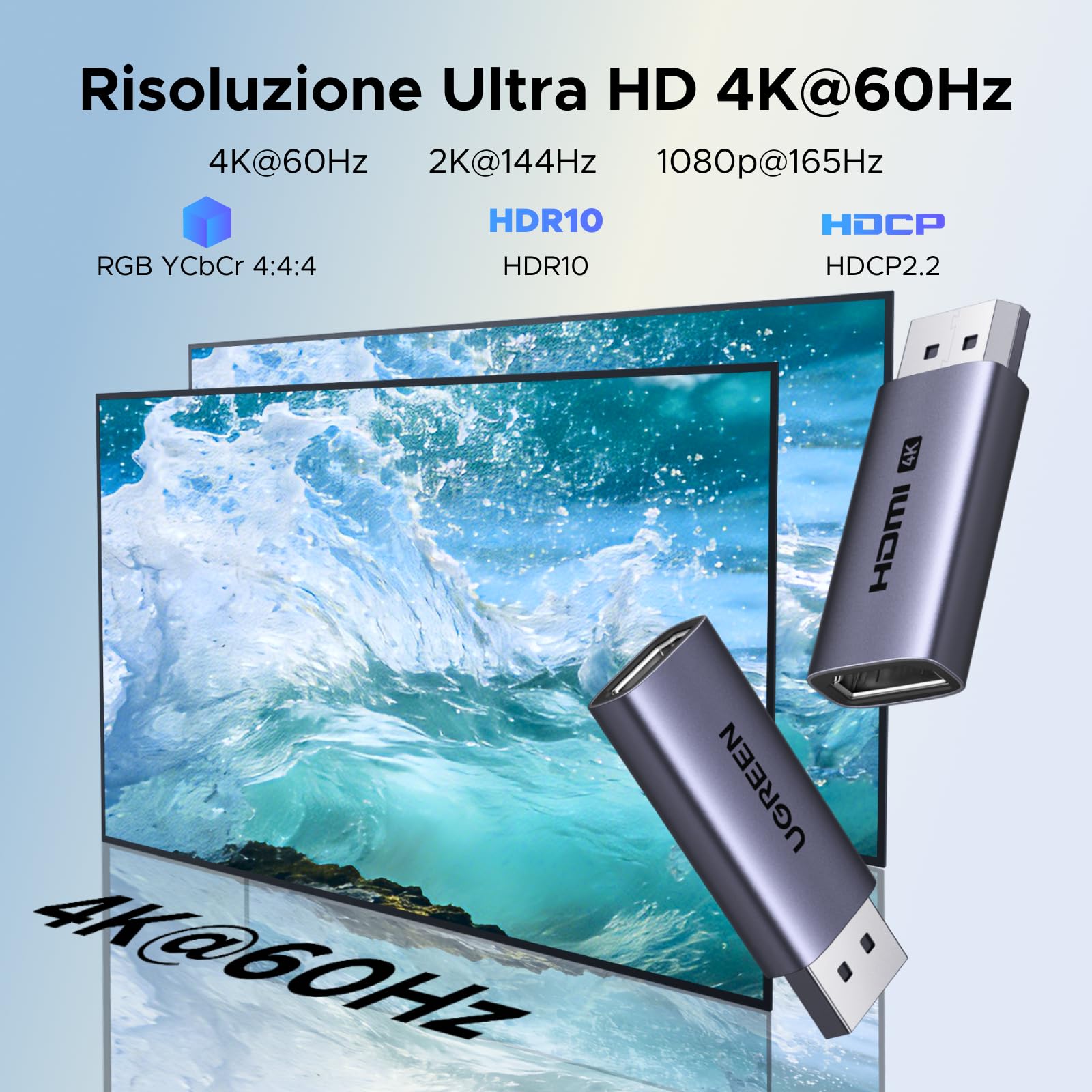 ugreen-adattatore-da-displayport-a-hdmi-4k-60hz-set-da-2-pezzi image 3