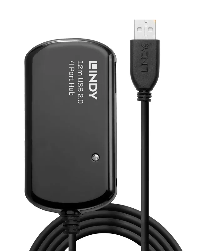 lindy-42783-prolunga-attiva-usb-2-0-con-hub-pro-12m image 1