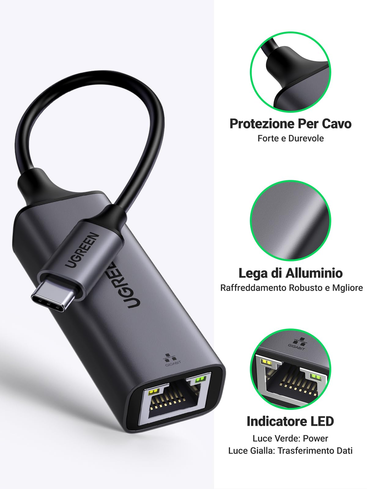 ugreen-adattatore-ethernet-usb-c-1000mbps-a-rj45-in-alluminio image 4