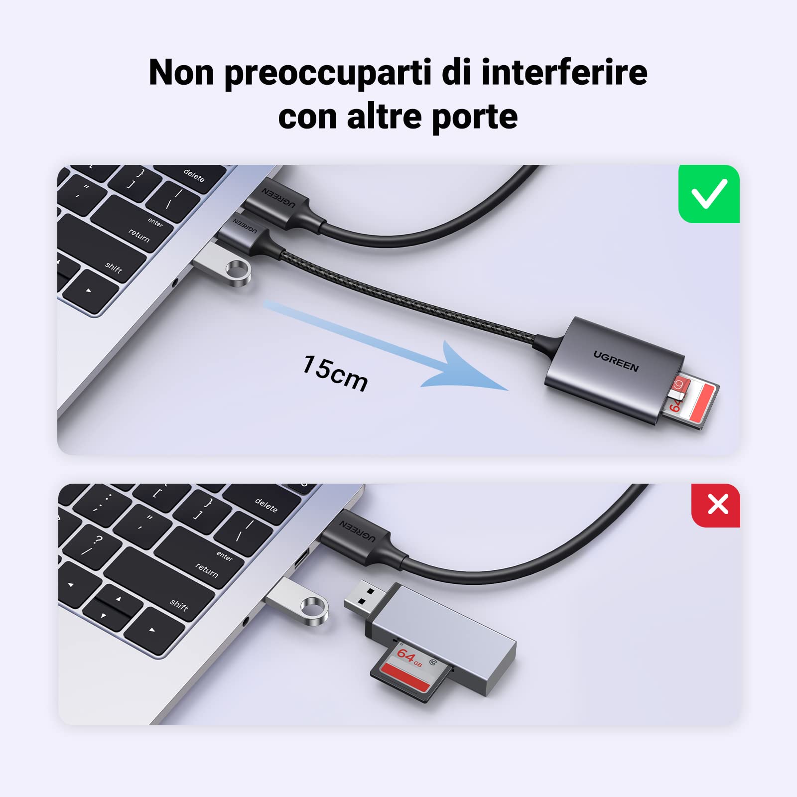 ugreen-lettore-schede-sd-tf-usb-3-0-in-alluminio-5gbps-doppio-slot image 6
