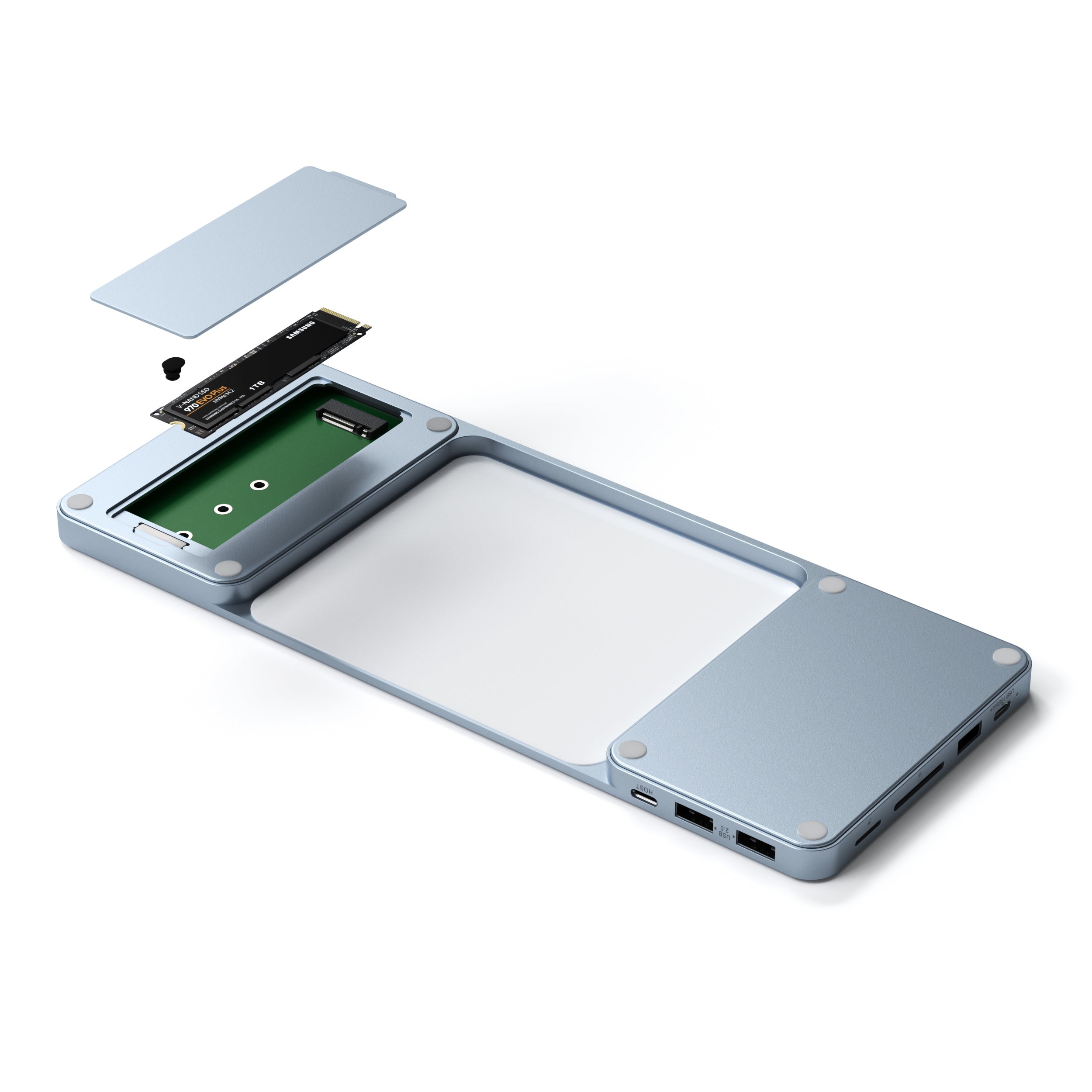 satechi-usb-c-slim-dock-per-imac-24-2021-2023-con-enclosure-nvme-sata image 5
