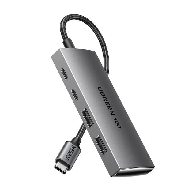 ugreen-hub-usb-c-10gbps-4-porte-con-2x-usb-c-2x-usb-a-in-alluminio image 1