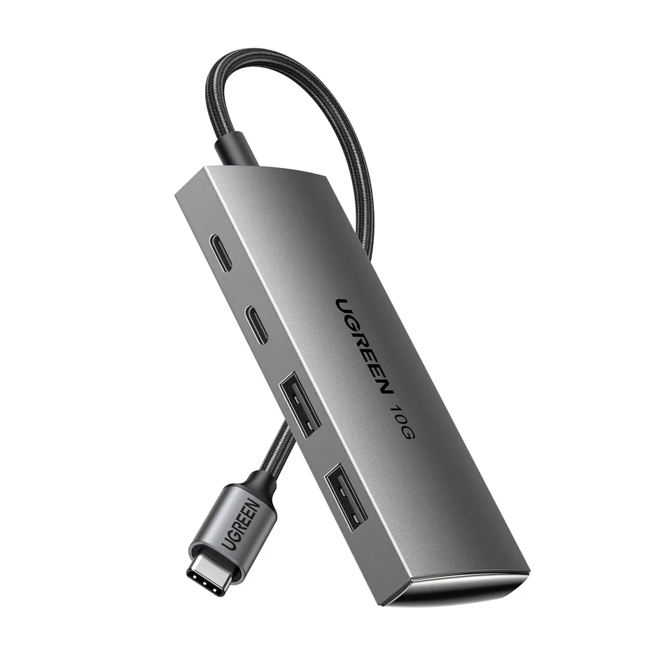 ugreen-hub-usb-c-10gbps-4-porte-con-2x-usb-c-2x-usb-a-in-alluminio image 1