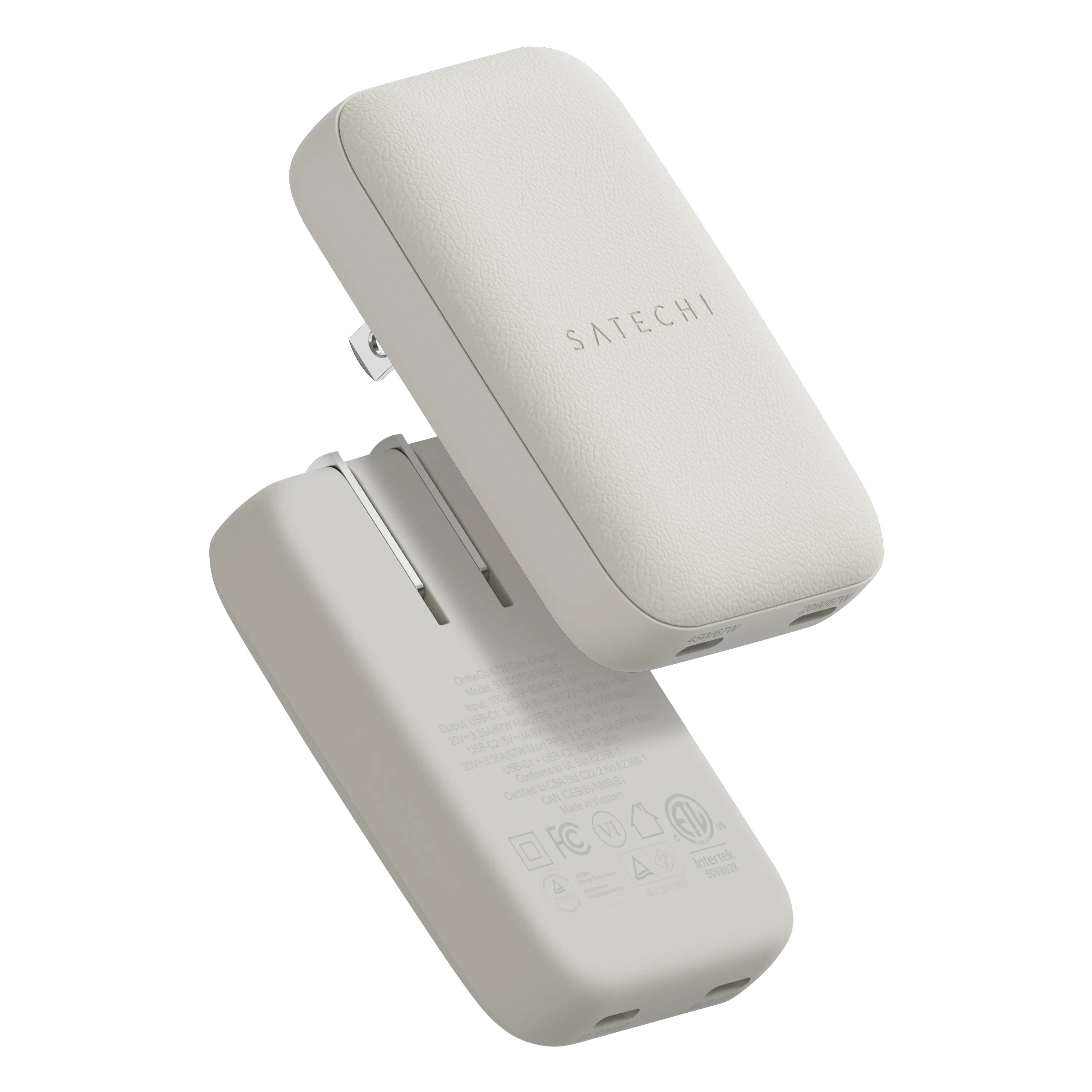 satechi-onthego-67w-slim-wall-charger-doppia-usb-c-gan image 7