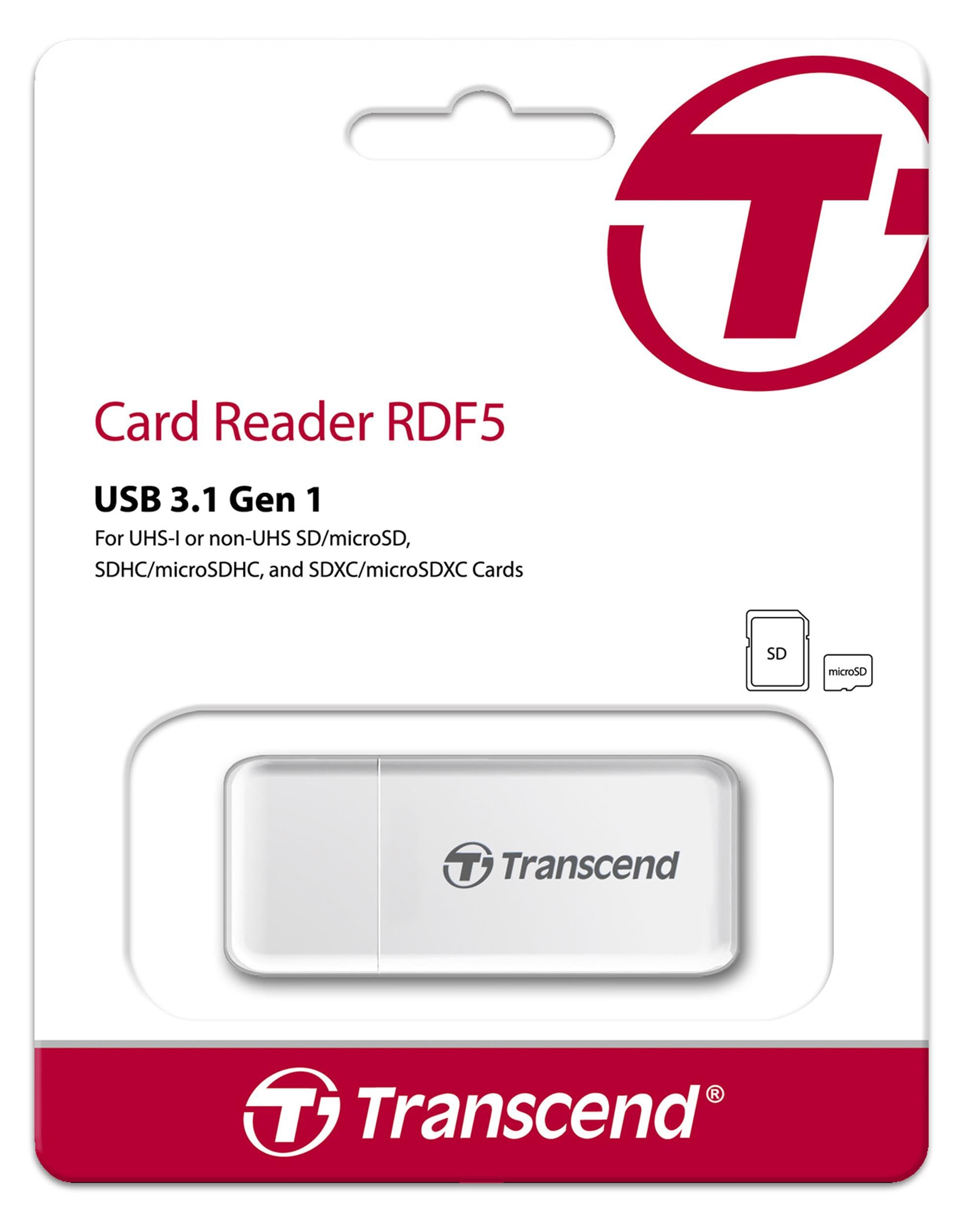 transcend-rdf5-lettore-schede-sd-microsd-compactflash-usb-3-1-bianco image 2