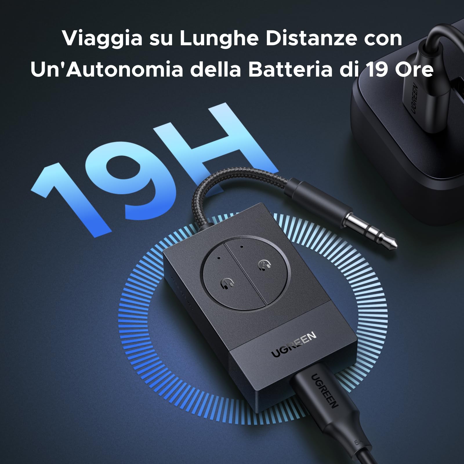 ugreen-trasmettitore-bluetooth-5-4-per-tv-e-aereo-aux-3-5mm-19h image 5