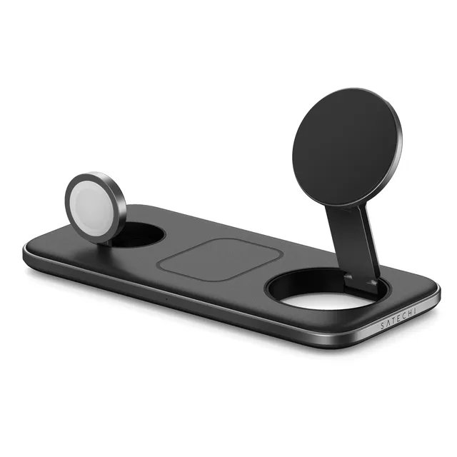 satechi-qi2-trio-pad-ricarica-wireless-3-in-1-15w-pieghevole image 1