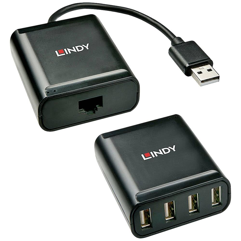 lindy-42679-extender-usb-2-0-cat-5-a-4-porte-60-m image 1