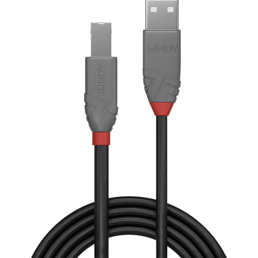 lindy-cavo-usb-2-0-tipo-a-a-tipo-b-anthra-line-7-5-m image 2