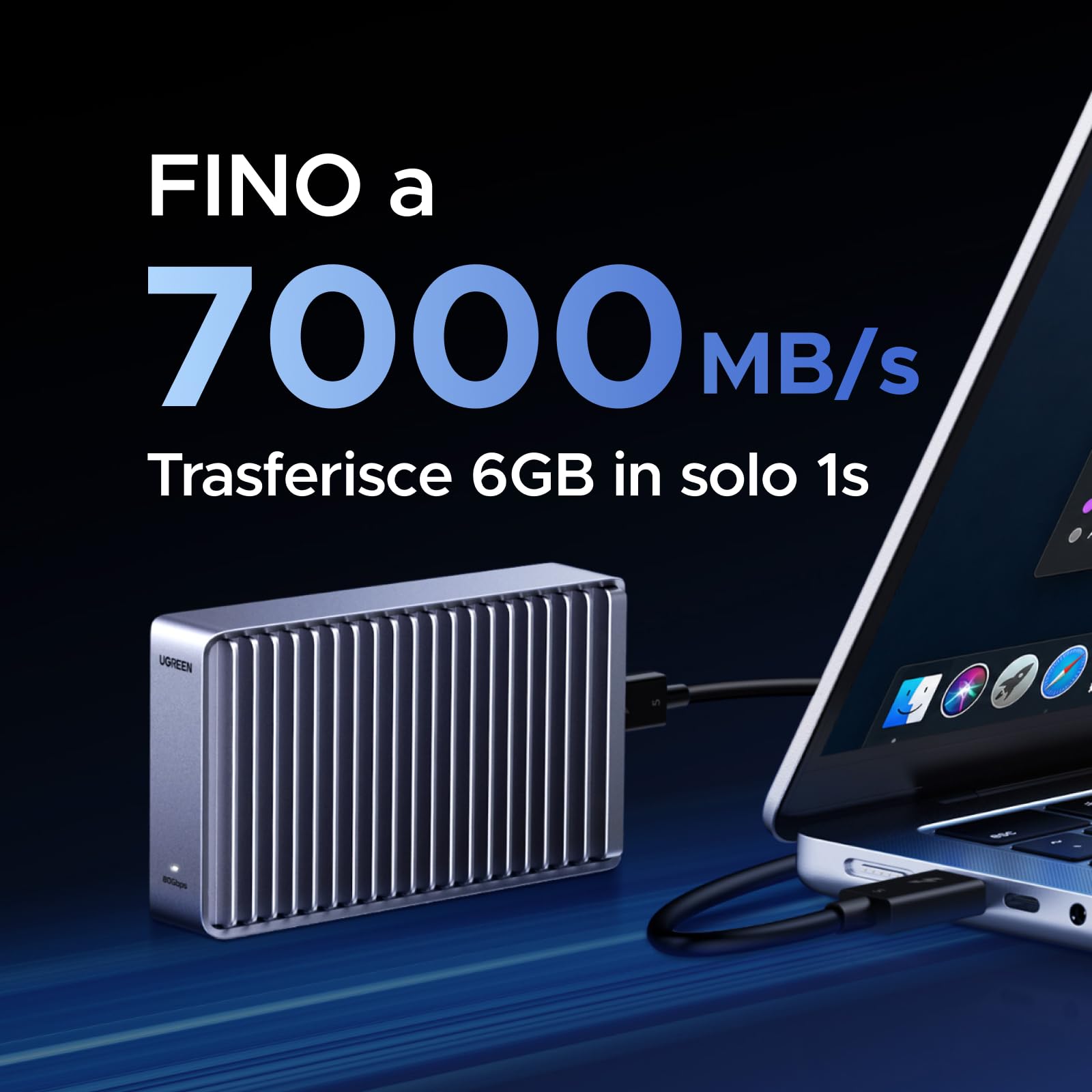 ugreen-case-ssd-m-2-nvme-thunderbolt-5-80gbps-alluminio-8tb-per-macbook image 2