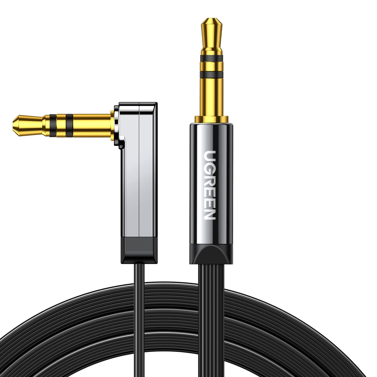 ugreen-cavo-aux-jack-3-5mm-angolo-90-piatto-0-5m-stereo-per-cuffie-e-auto image 8