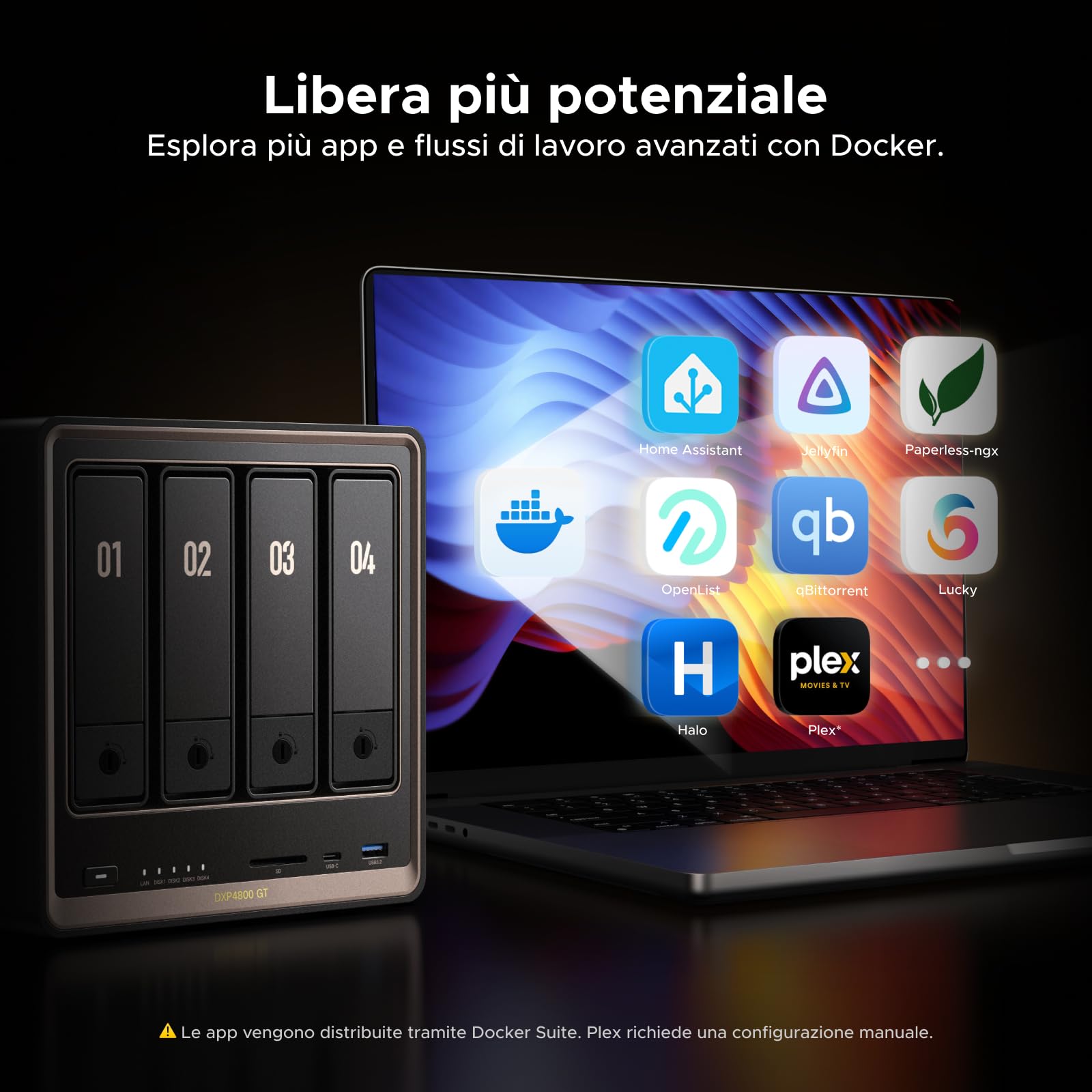 ugreen-nasync-dxp4800-gt-nas-4-vani-diskless-ryzen-r2514-2x-10gbe-8gb-ddr4-hdmi- image 6