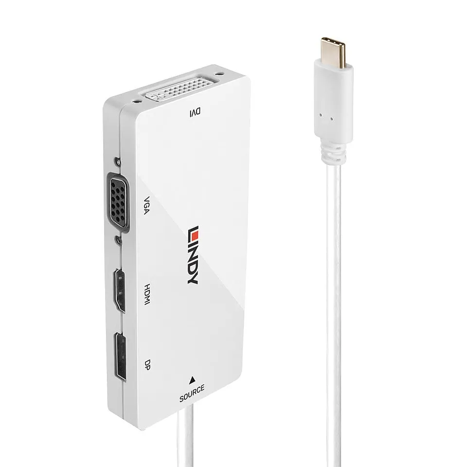 lindy-pro-series-convertitore-usb-c-a-multi-av-hdmi-displayport-dvi-vga image 1