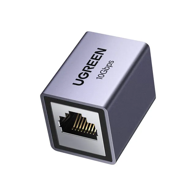 ugreen-accoppiatore-rj45-ethernet-10gbps-cat7-cat6-cat5e-grigio image 1