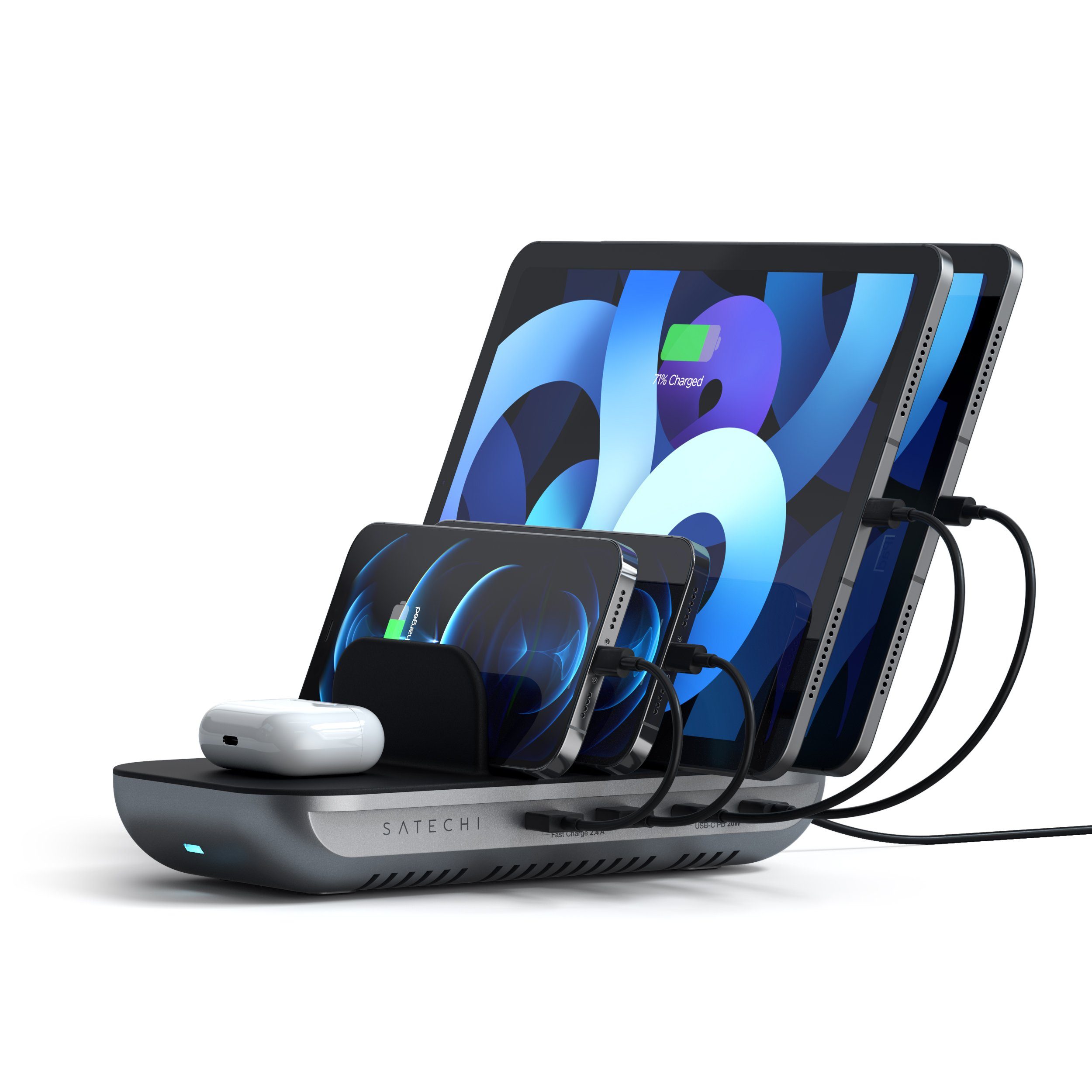 satechi-dock5-multi-device-charging-station-con-ricarica-wireless-qi image 2