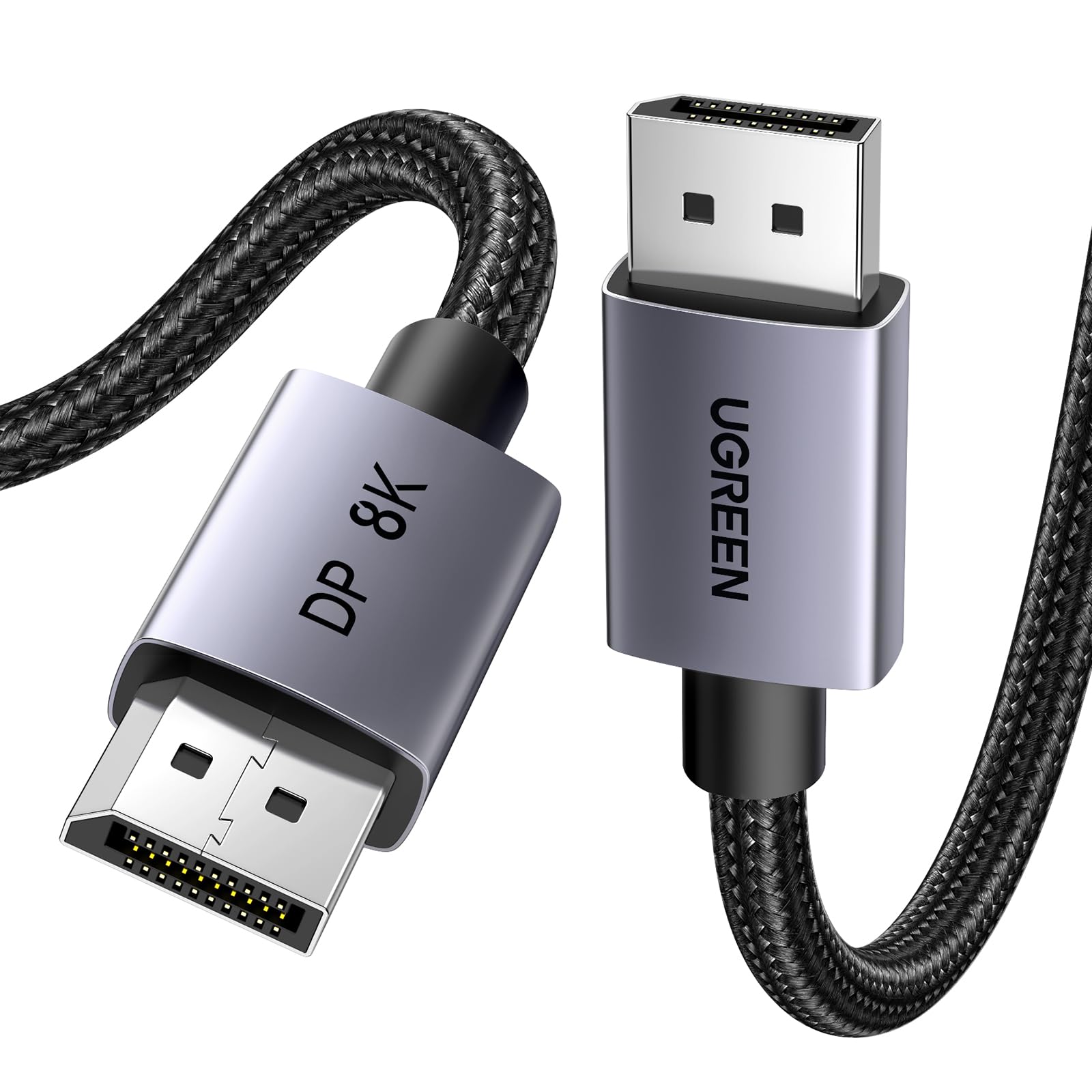 ugreen-cavo-displayport-1-4-8k-60hz-2m-certificato-vesa-in-nylon image 1
