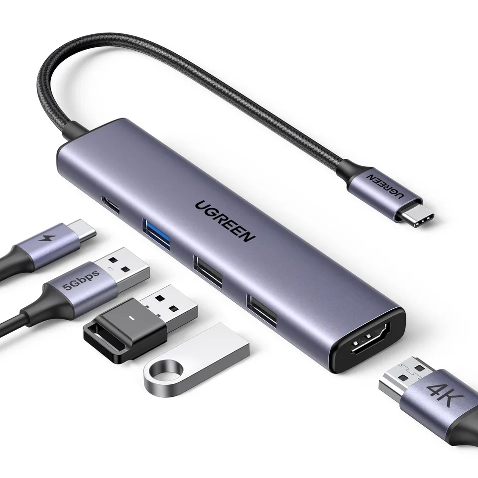 ugreen-revodok-105-hub-usb-c-5-in-1-hdmi-4k-30hz-pd-100w-5gbps image 1