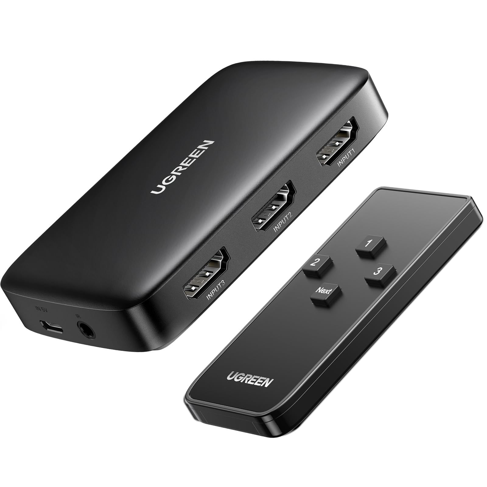 ugreen-switch-hdmi-4k-3-in-1-out-con-telecomando-splitter-uhd-3d image 1