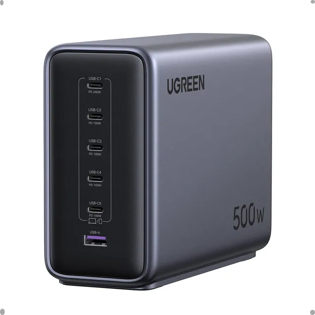 ugreen-nexode-stazione-di-ricarica-500w-gan-6-porte-usb-c-pd-3-1-fino-a-240w image 1