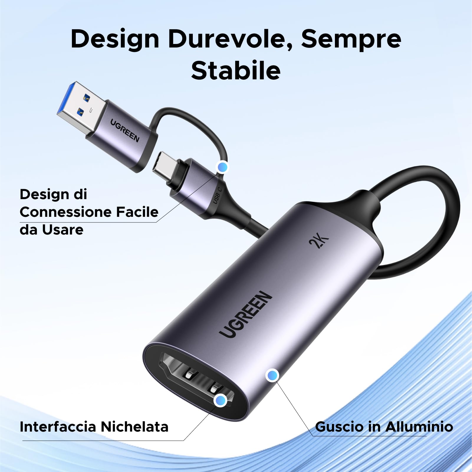 ugreen-scheda-di-acquisizione-video-hdmi-4k-30hz-a-usb-a-c-2k-30hz image 5