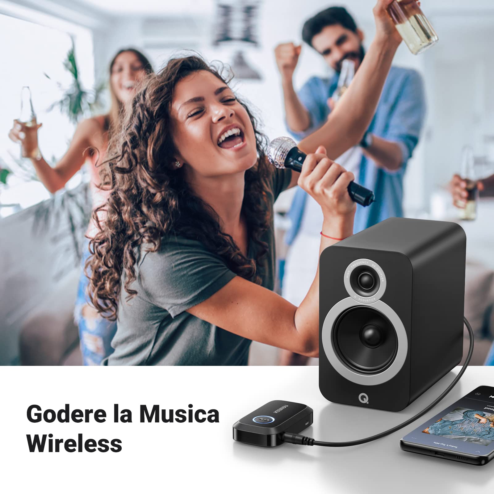 ugreen-ricevitore-bluetooth-6-0-auto-aux-jack-3-5mm-con-microfono-nero image 7