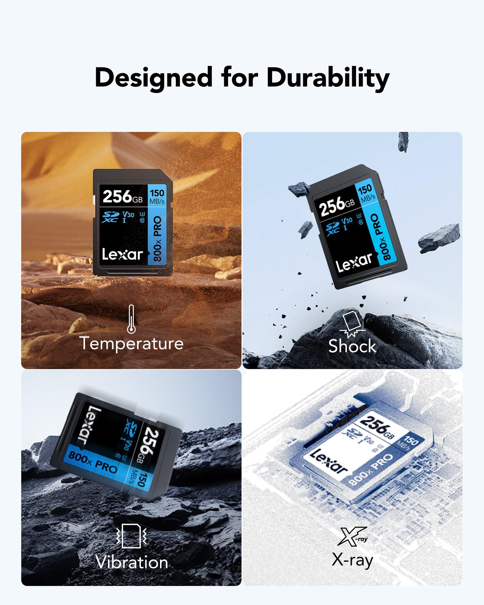 lexar-800x-pro-scheda-sdxc-uhs-i-64gb-v30-u3-150mb-s image 5