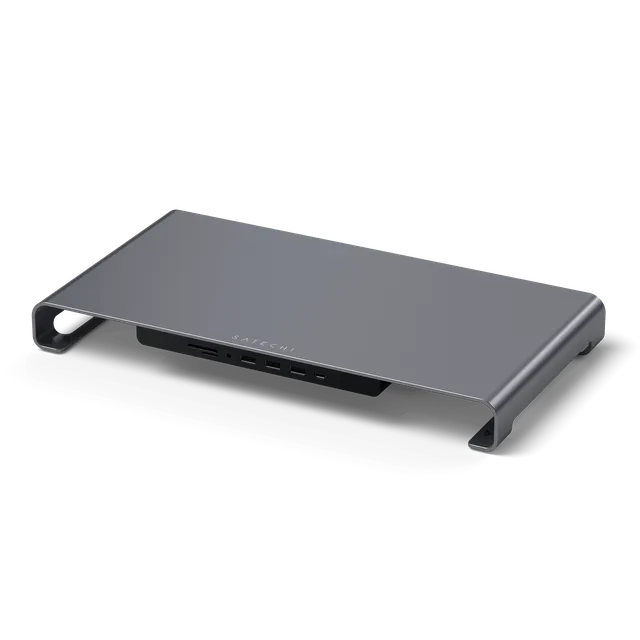 satechi-usb-c-monitor-stand-hub-xl-space-gray image 1