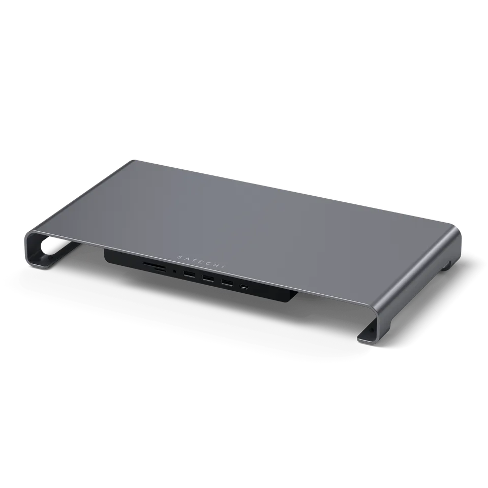 satechi-usb-c-monitor-stand-hub-xl-space-gray image 1