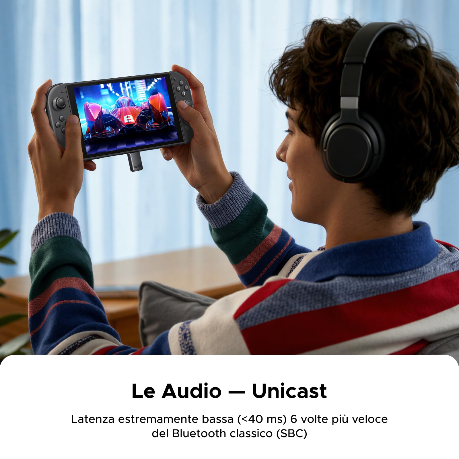 ugreen-bt701-trasmettitore-bluetooth-6-0-usb-c-le-audio-auracast image 7