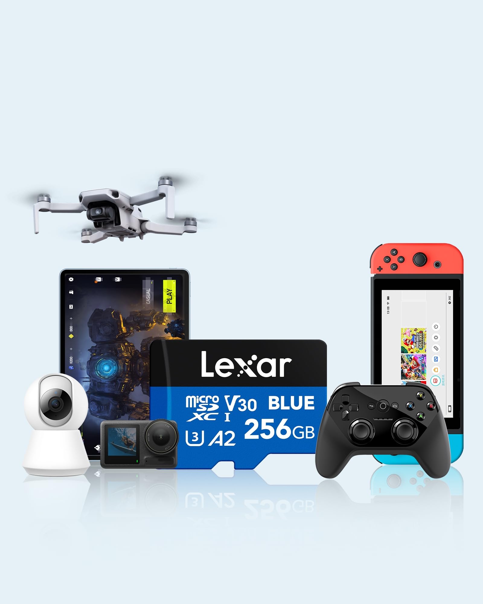 lexar-blue-scheda-microsdxc-uhs-i-256gb-fino-a-160-mb-s-a2 image 5