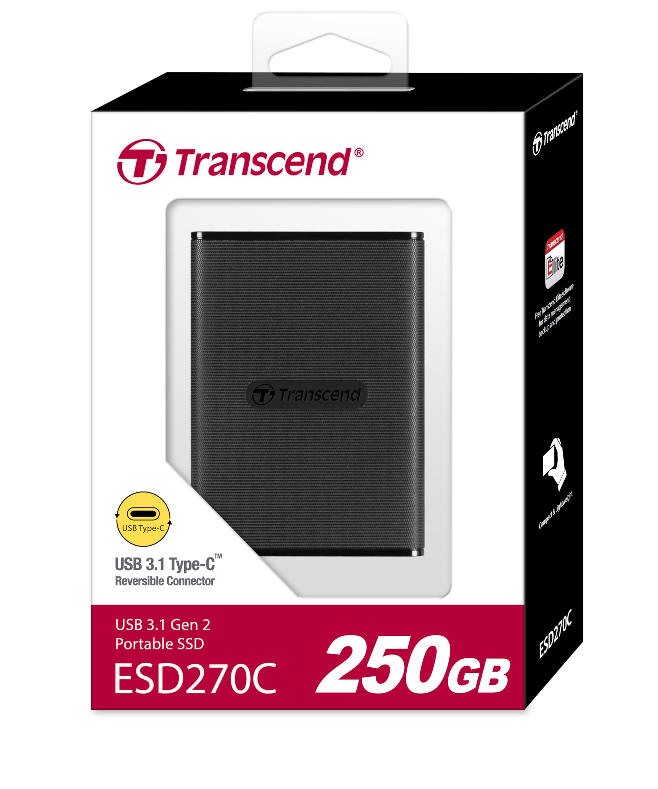 transcend-esd270c-ssd-portatile-250gb-usb-3-1-gen-2-type-c image 2